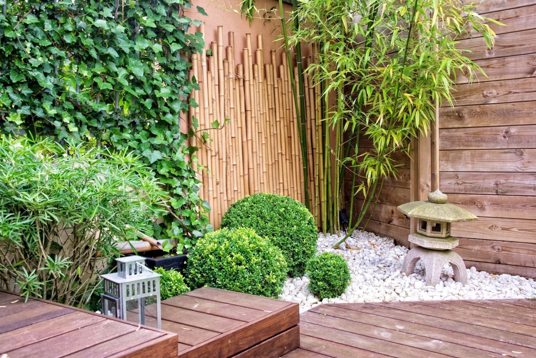 terrasse et jardin zen