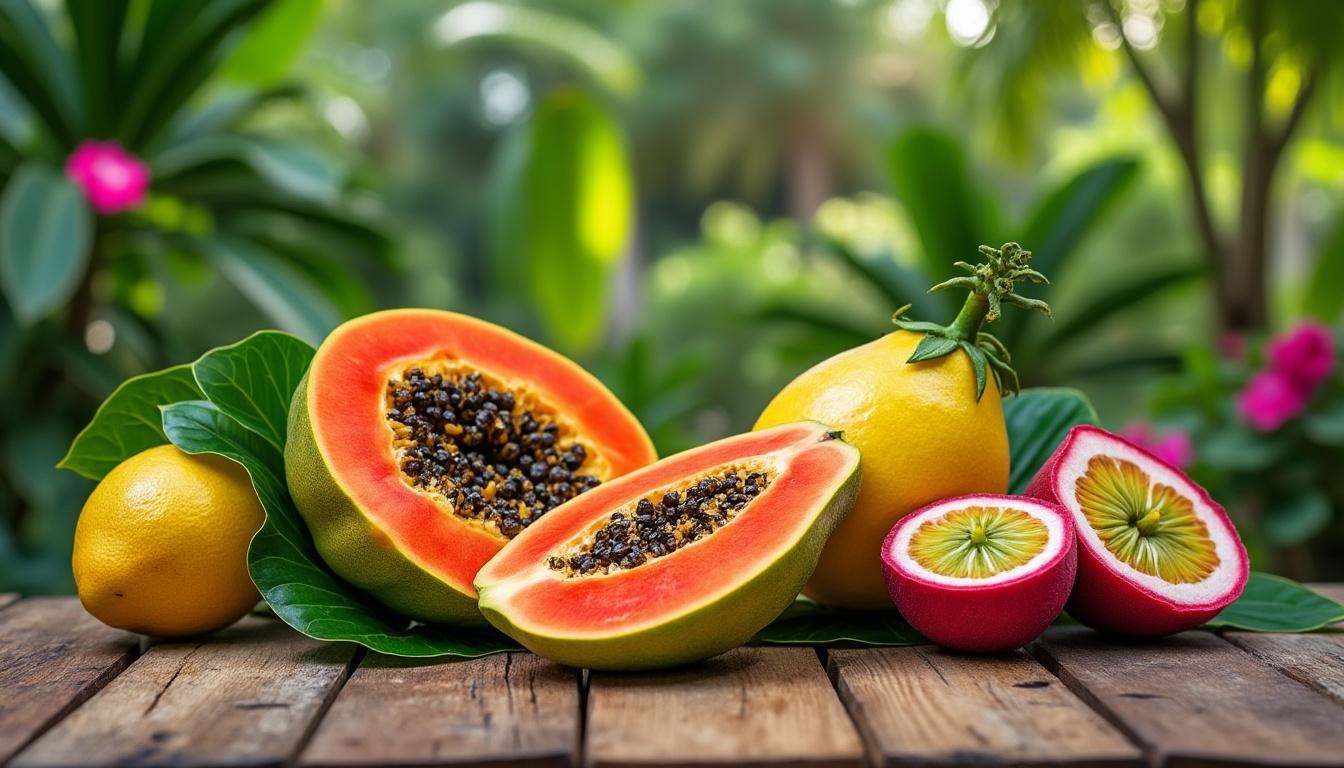 découvrez les fruits en p : des variétés populaires comme la poire et la pastèque aux surprises insolites telles que le pitaya et le pomelo. explorez leurs saveurs uniques et leurs bienfaits pour la santé.